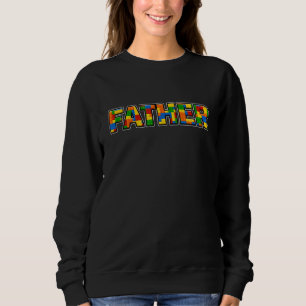 Camiseta Dia Pai Brick Builder bloqueia o Master Builder Fa