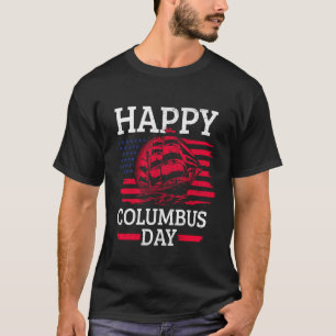 Camiseta Dia Patriótico Americano da Bandeira de Cristóvão
