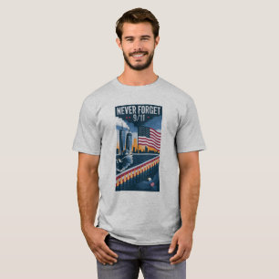 Camiseta Dia Patriótico (Lembrança de 11 de setembro)