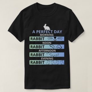 Camiseta Dia Perfeito para Amantes de Coelho - Coelhinho