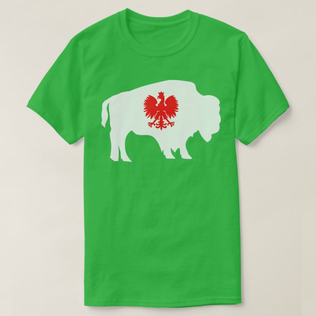 Camiseta Dia Polonês de Buffalo NY Polonês Americano Dyngus (Frente do Design)