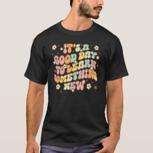 Camiseta Dia Retro do Professor É Um Bom Dia Para Aprender