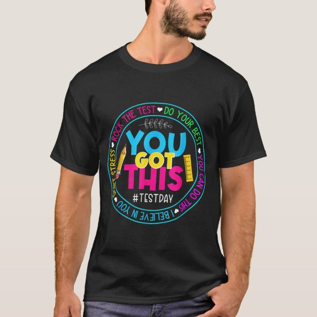 Camiseta Dia Rock O Dia De Testes Do Professor Que Você Tev (Frente)
