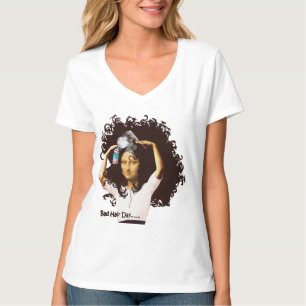 Camiseta Dia Ruim de Cabelo da Mona Lisa