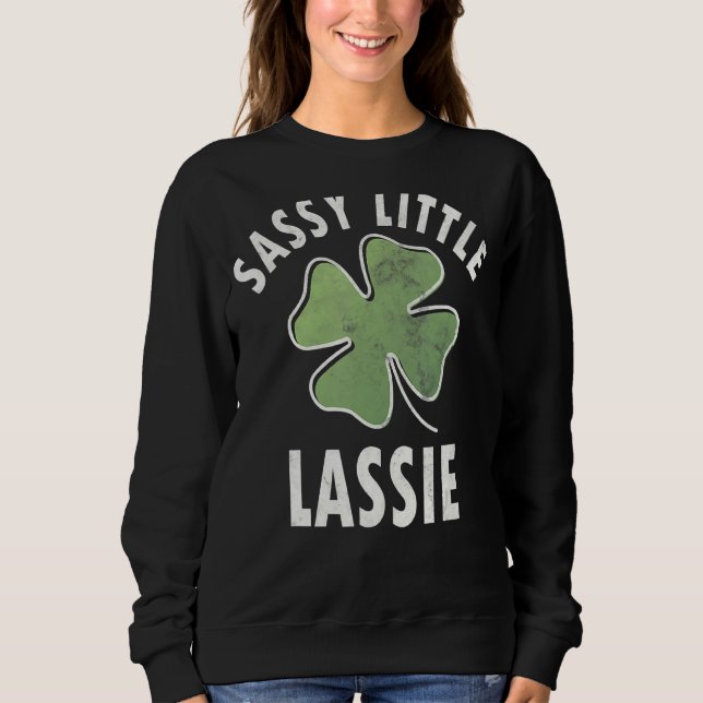 Camiseta Dia Sassy Little Lassie Saint Patricks (Frente)