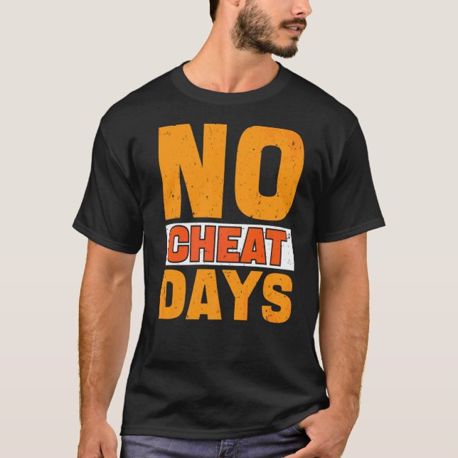 Camiseta Dia sem comer refeições sem comer Dia de comer (Frente)