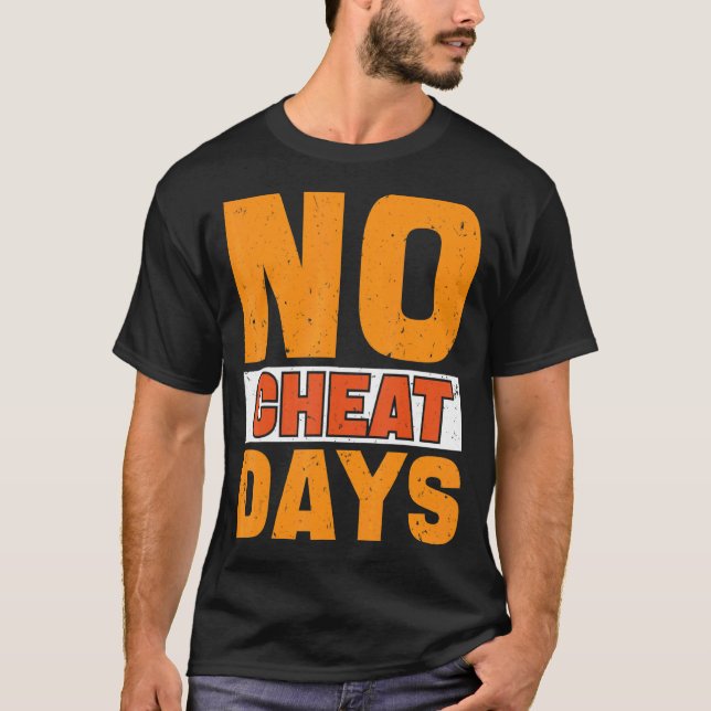 Camiseta Dia sem comer refeições sem comer Dia de comer (Frente)