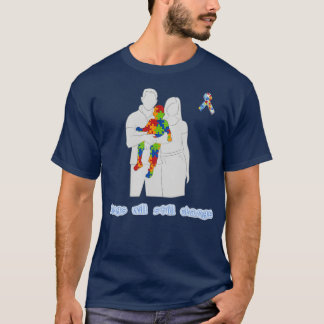 Camiseta dia t de sensibilização para o autismo no mundo