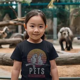 Camiseta Dia Universal da Criança: Animais de estimação são