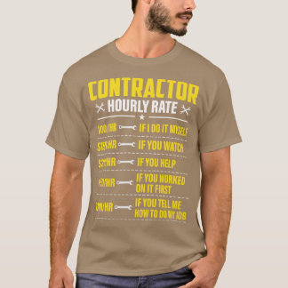 Camiseta Dia Útil de Trabalho Engraçado com Taxa Horária do