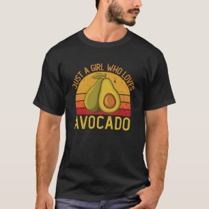 Camiseta Dia Vegetariano Apenas Uma Menina Que Ama Avocado