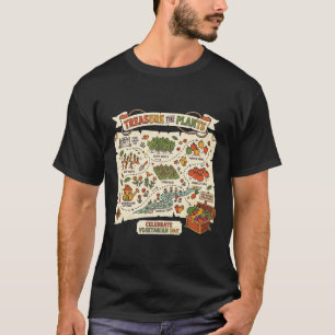 Camiseta Dia Vegetariano das Plantas Preciosas Vegetal Vint