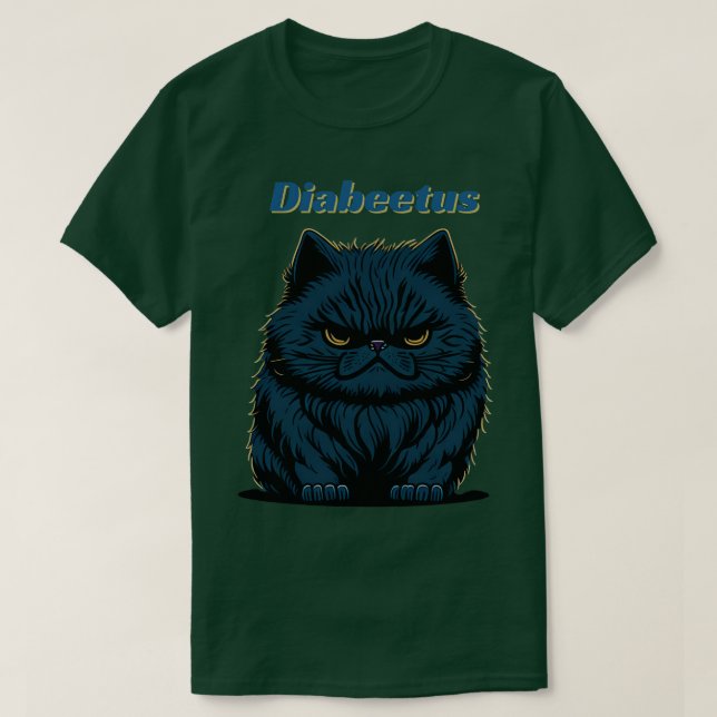 Camiseta Diabeetus Cat (Frente do Design)