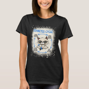 Camiseta Diabetes Ciclo Diabetes Diabetes Difurização Gato