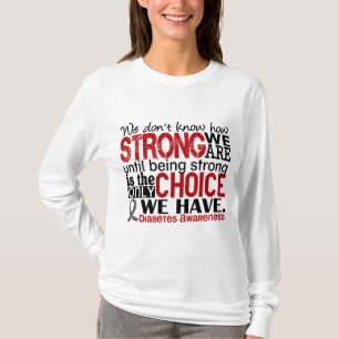 Camiseta Diabetes como forte nós somos