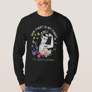 Camiseta Diabetes Consciência Que Sua Luta É Minha Luta Tip