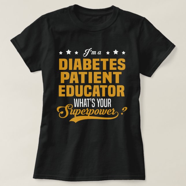 Camiseta Diabetes Doente Educador (Frente do Design)