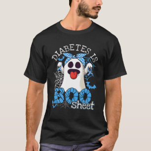 Camiseta Diabetes É Uma Folha De Boo Halloween Ghost Diabet