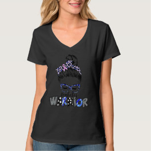 Camiseta Diabetes Guerreiro Mensagem Bun Hair Leoaprd Diabe