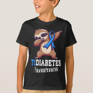Camiseta Diabetes Leves Sensibilização Tipo 1 Diabetes B