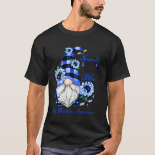 Camiseta Diabetes Novembro Diabetes Mês Fita Azul