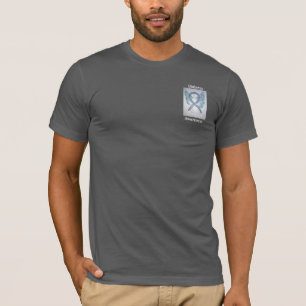 Camiseta Diabetes Sensibilização Cinza Fita Angel Tee
