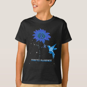 Camiseta Diabetes Sensibilização Girassol Lover Hummingbird