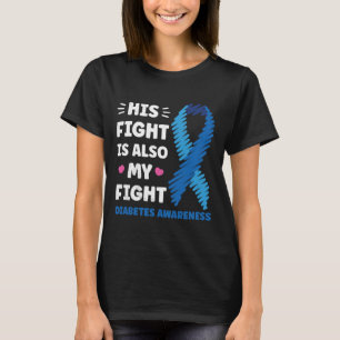 Camiseta Diabetes Sua luta é minha consciência de luta