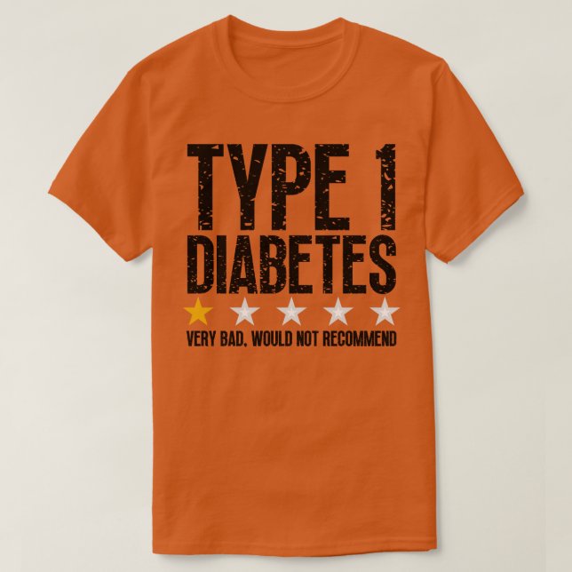 Camiseta Diabetes Tipo 1 4 (Frente do Design)