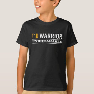 Camiseta Diabetes tipo 1 do guerreiro T1D Diabetes