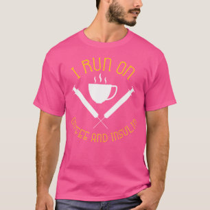 Camiseta Diabetes Tipo 1 Engraçado Diabetes Corrida S