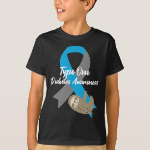 Camiseta Diabetes Tipo Um Diabetes Divertidos Lama e Fita T