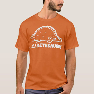 Camiseta Diabetesauro Diabetes Engraçados Dinossauro