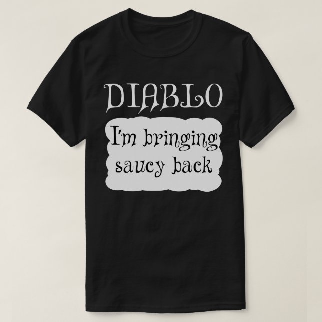 Camiseta DIABLO Hot Packet Halloween Taco Costume (Frente do Design)