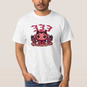 Camiseta Diabo Chibi - 333 Apenas mau metade do tempo
