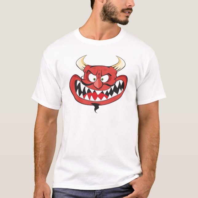 Camiseta Diabo mau de riso louco (Frente)
