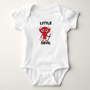 Camiseta Diabo pequeno -  do Bodysuit do jérsei do beb
