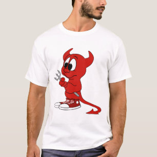 Camiseta Diabo Red Demon Cartoon Satã Mau Inferno Heat
