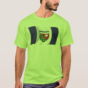 Camiseta diafragma de bandeira dos Territórios do Noroeste