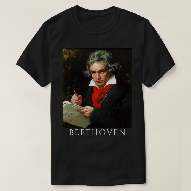 Camiseta diafragma de beethoven (Frente do Design)