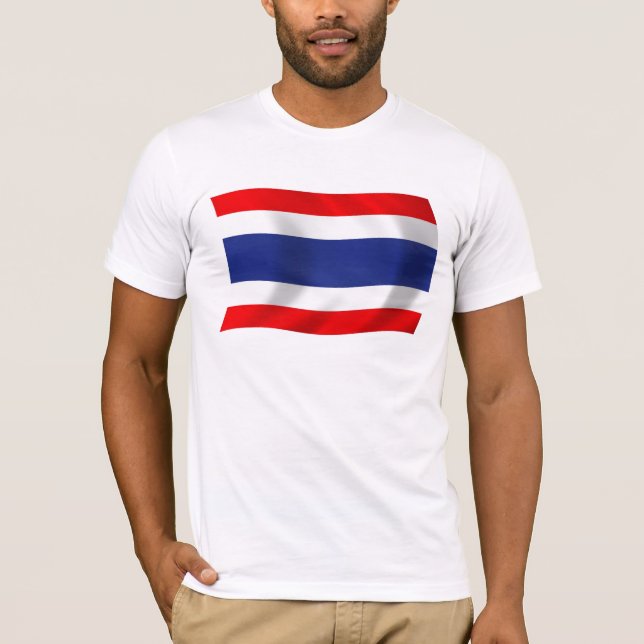 Camiseta diafragma de pavilhão da Tailândia (Frente)