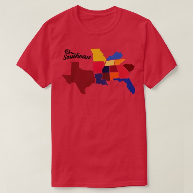 Camiseta diafragma do sudeste (Frente do Design)