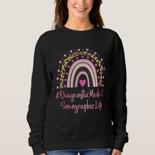 Camiseta Diagnóstico Sonógrafo Médico Enfermeiro Leopard Im