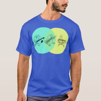 Camiseta Diagrama 1 de Venn de Plaqupus de Keytar