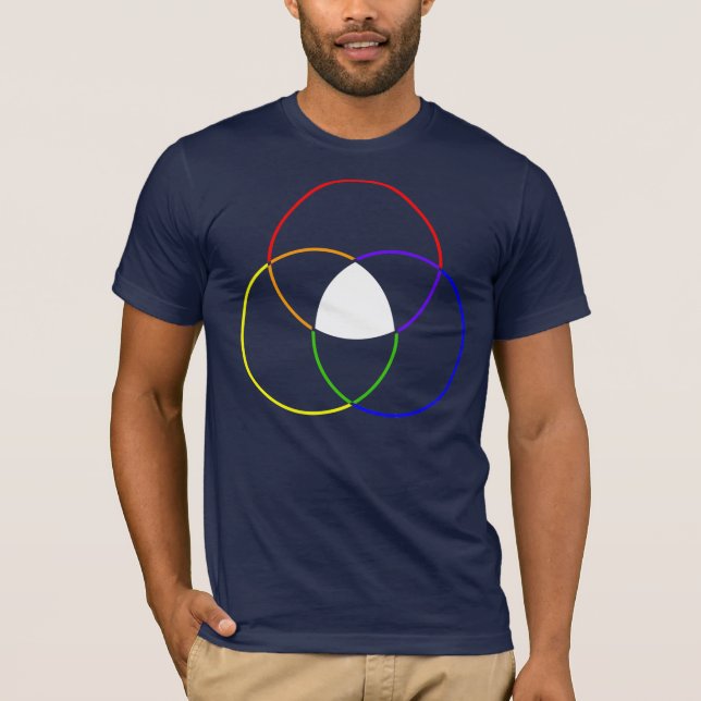 Camiseta diagrama color venn (Frente)