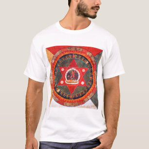 Camiseta Diagrama Cósmico de Mandala para a Meditação