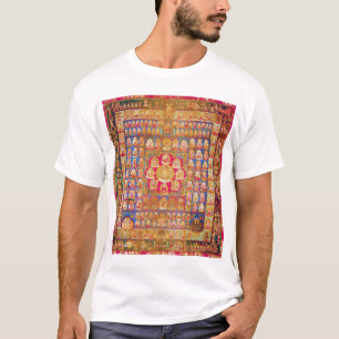 Camiseta Diagrama Cósmico de Mandala para a Meditação