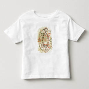 Camiseta Diagrama cosmológico de St Johns 17 f.7v, da BO