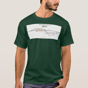 Camiseta Diagrama da caixa de sinal de parede