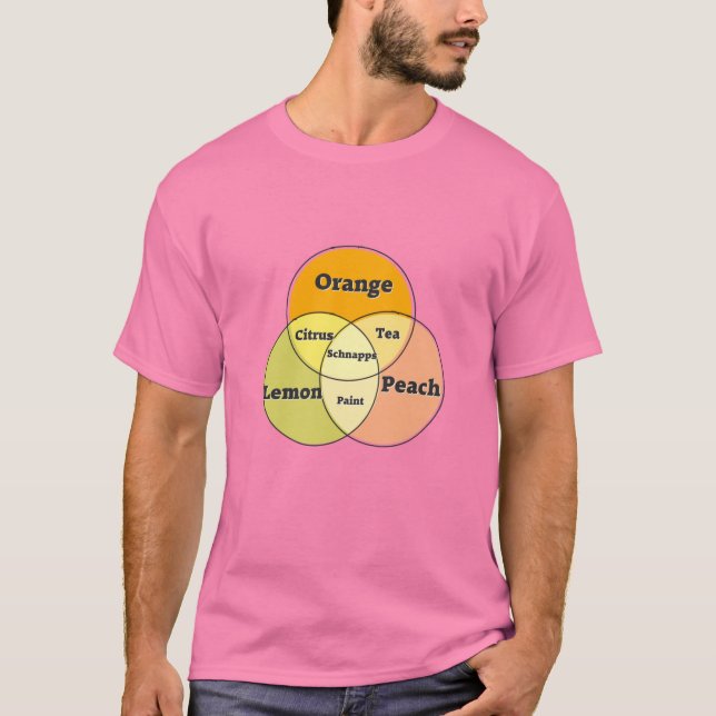 Camiseta Diagrama da fossa Schnapps Orange Lemon Peach (Frente)
